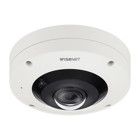 Hanwha VisionWISENET X Series 4K External Vandal-Dome Fish-Eye with IR (Powered by
