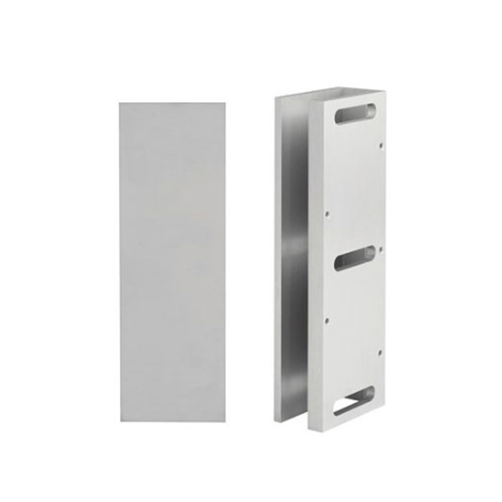 Lockwood EMZ8B-GU Glass Door U-Bracket for Single EMZ8 Mag