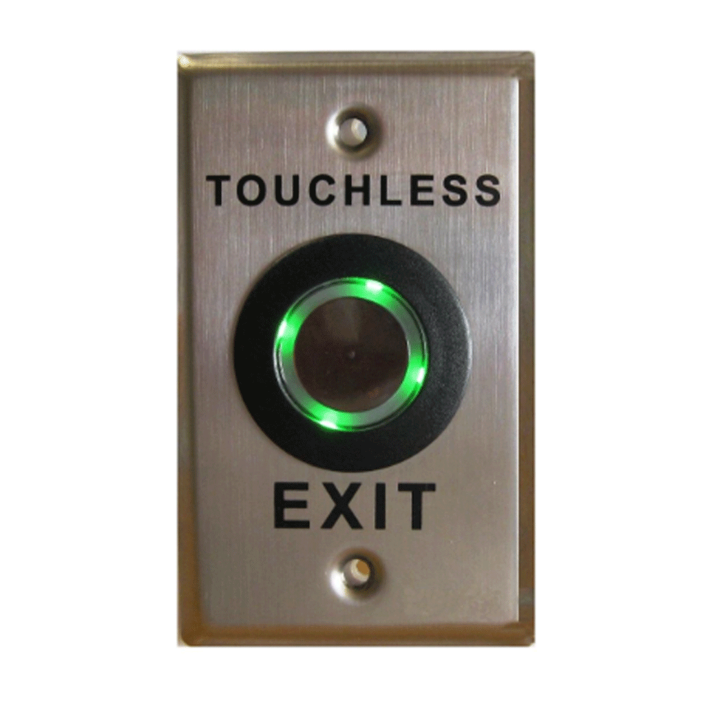 X2 SecurityTouchless Exit Button, SS Plate, Illuminated