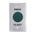 X2 SecurityExit button, Heavy Duty Mushroom, Green, IP65, Vandalproof, Std Plate