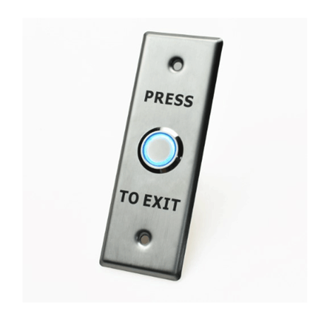 X2 SecurityX2 Illuminated Exit Button, Stainless Steel - Small, SPDT, 12VDC