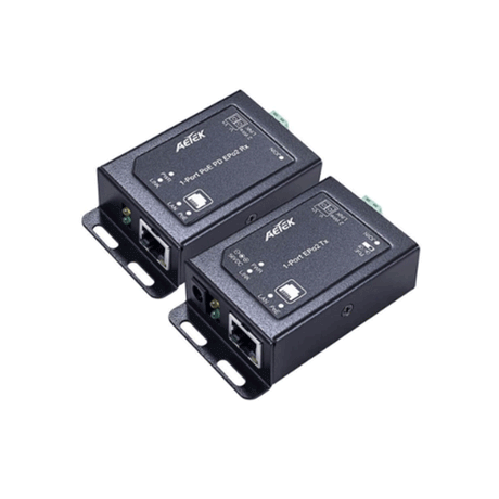 AetekAetek Indoor PoE over 2-Wire Kit, Up to 600m, 1x Receiver, 1x Transmit