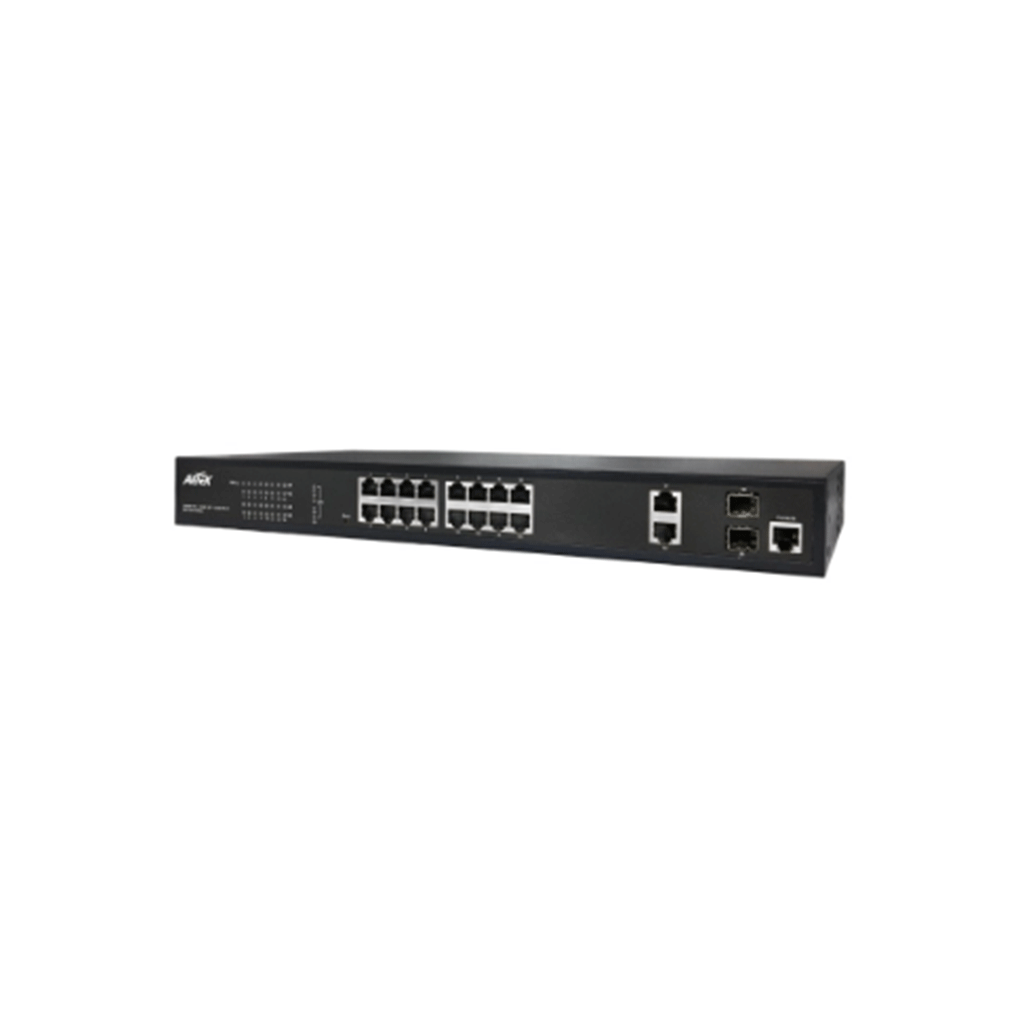 AetekAetek 24 Port Managed Gigabit PoE Switch, 2x 1Gb SFP, 2x 1Gb RJ45, 370