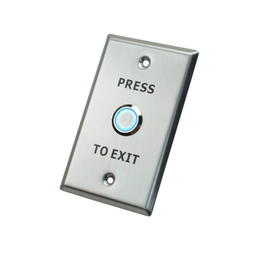 X2 SecurityX2 Illuminated Exit Button, Stainless Steel - Large, SPDT, 12VDC