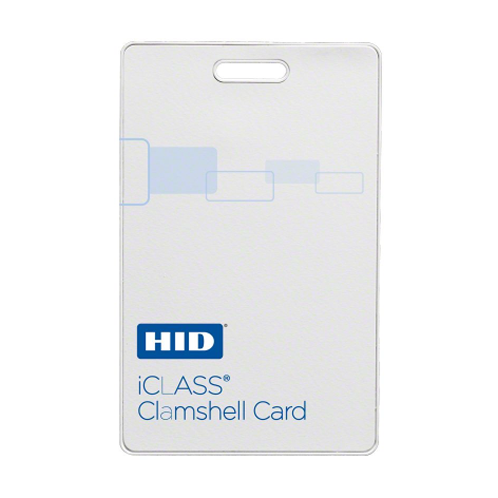 HIDiClass Clamshell Contactless Smart Card, 2k bit, 2 application areas, 