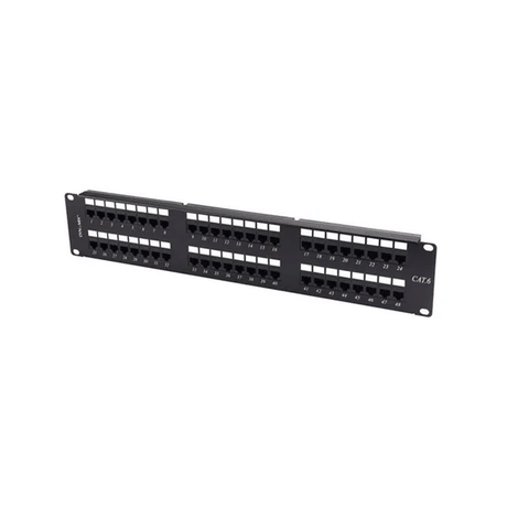 CERTECHCERTECH 2RU 48 Port 19" Cat6 UTP Patch Panel