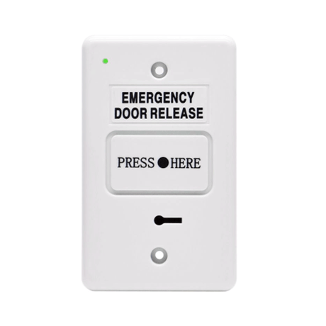 GenericSecor Resettable Emergency Door Release, Dual SPDT, Buzzer and LED, Wh