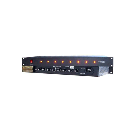 PSSPSS R-AC24-8A 24VAC 8 AMP 1RU RACKMOUNT POWER SUPPLY WITH 8 X 1 AMP FU