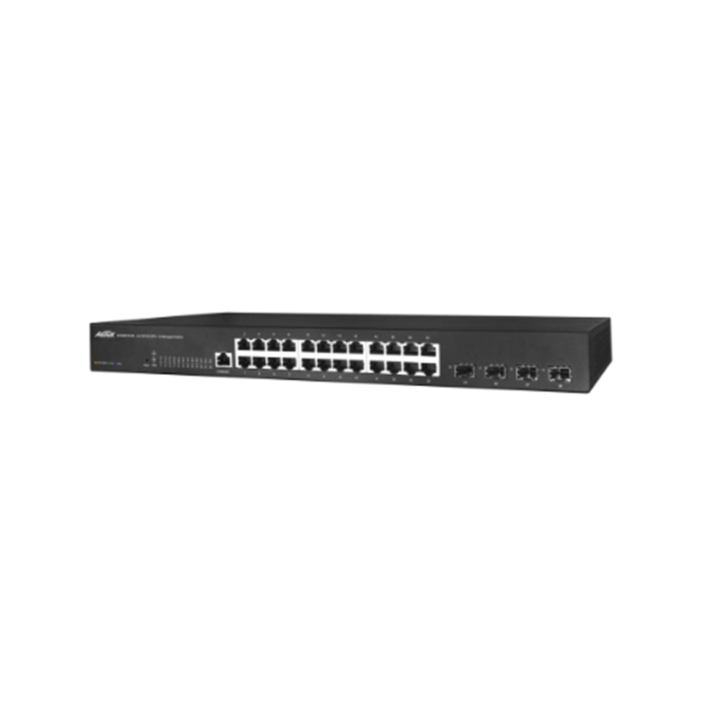 AetekAetek 24 Port Managed Gigabit Switch, 4x 1G/10G SFP+, NTS