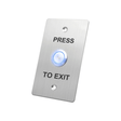 GenericX2 Illuminated Exit Button, Blue, Stainless Steel - Large, 1NO + 1NC, 