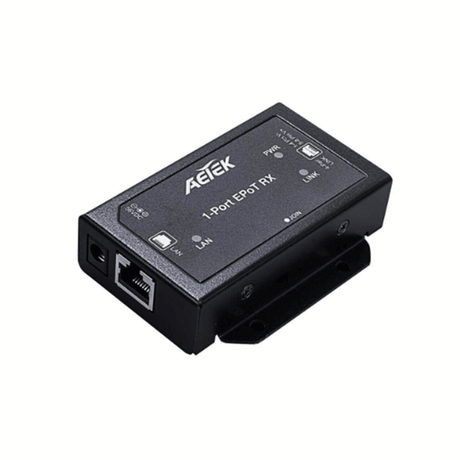 AetekAetek Indoor PoE Over UTP/STP Cat.x Cable Receiver, Up to 1200m, 65W P