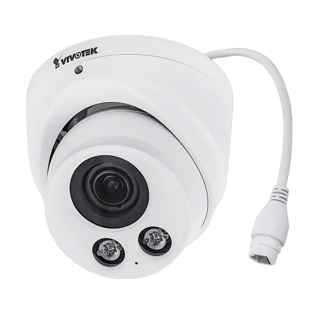 VIVOTEK C SERIES FLAT-FACED DOME, 5MP, 20FPS, 2.8 - 12MM LENS, IR, IP66, PIGTAIL (IT9388-HT)