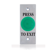 GenericExit Button, Small Mushroom, Illuminated, Green, Architrave Plate, Fly