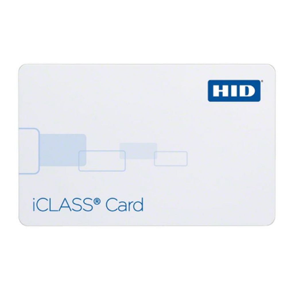 HIDHID iCLASS ISO Card, 2K, Seq Numbering, (Custom Programmed Locally)