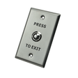 X2 SecurityX2 Dome Exit Button, Stainless Steel - Large, N/O, SPST, Screw Termina