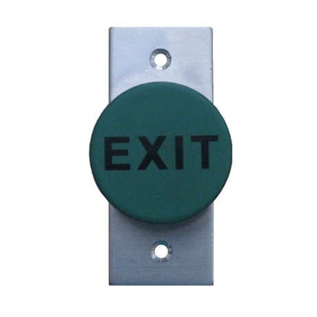 GenericExit button, Heavy Duty Mushroom, Green, IP66, Vandalproof, Architrave