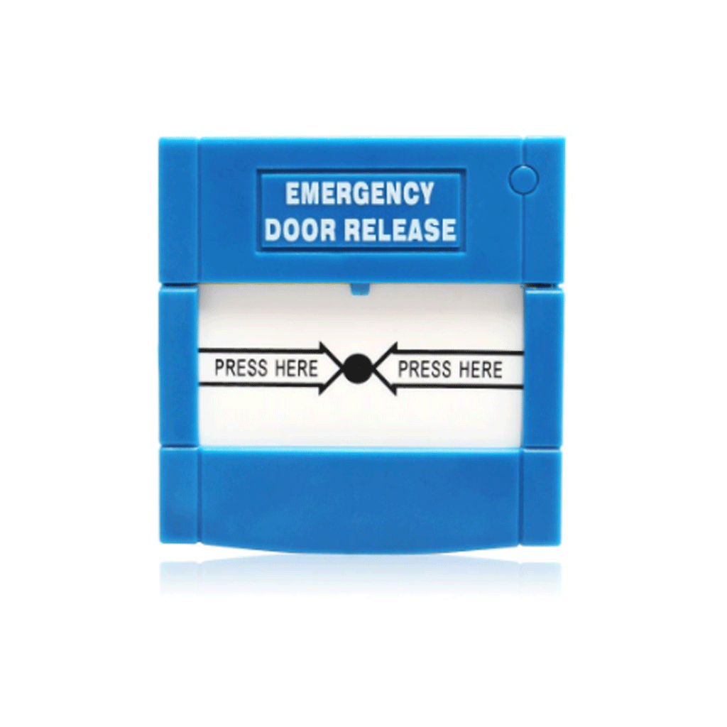 GenericSecor Emergency Door Release, Resettable, DPDT, Blue