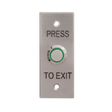 GenericExit button, SPDT, Illuminated, green, architrave plate, fly leads