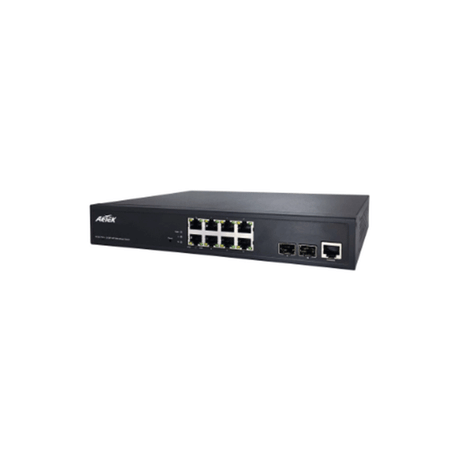 AetekAetek 8 Port Managed 1Gb PoE Switch, 2x SFP, NTS, 130W