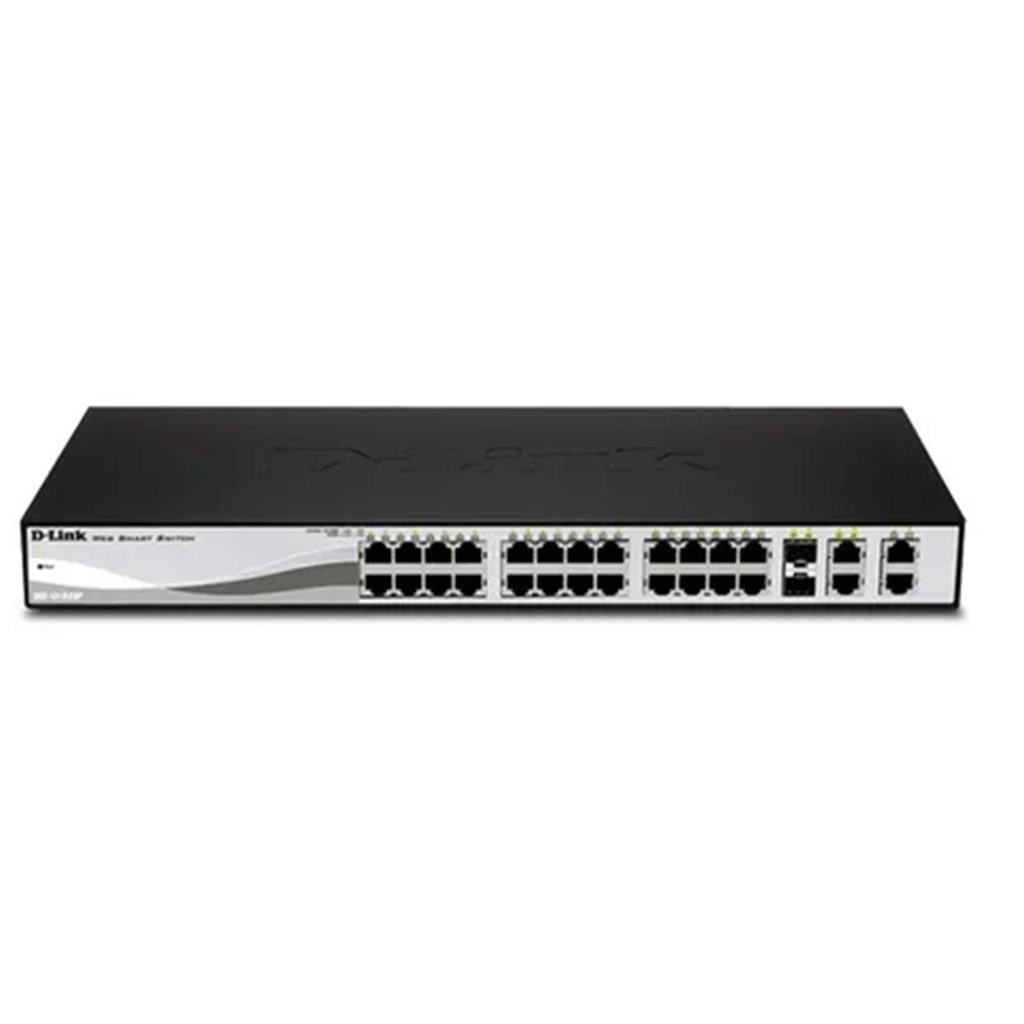 DLinkDLINK 28-PORT 10/100MBPS WEB SMART POE SWITCH WITH 4 GIGABIT PORTS (2 