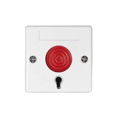 GenericSingle button emergency switch , metallic, key resettable