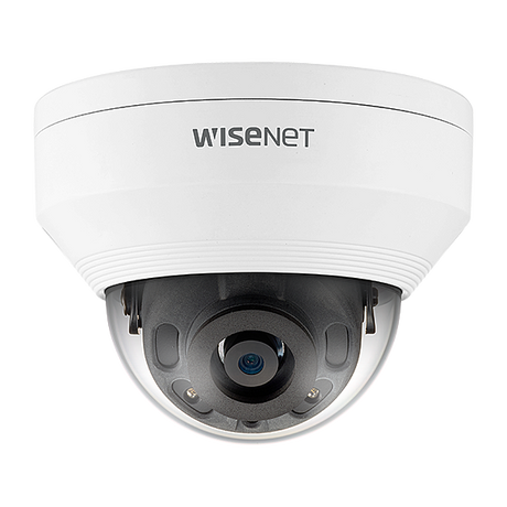 Hanwha VisionWISENET Q Series 5MP External Fixed Lens IR Vandal Dome Camera (4mm)