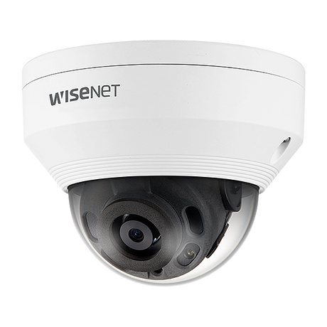 Hanwha VisionWISENET Q Series 5MP External Fixed Lens IR Vandal Dome Camera (4mm)