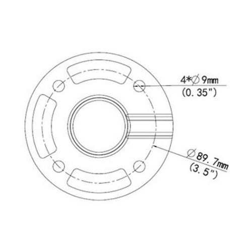 Hanwha VisionSpeed Dome ParaPet Mount Adaptor