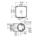 UniarchUniarch Wall mount Bracket with Junction Box for Turret Dome