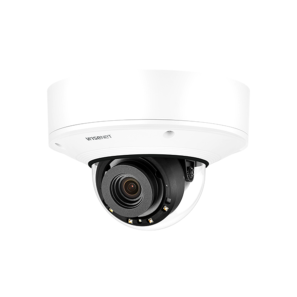 Hanwha VisionWISENET P Series 2MP Network AI IR Vandal Dome Camera (4.5-10mm Lens)