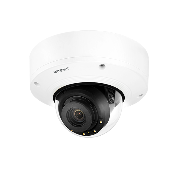 Hanwha VisionWISENET P Series 2MP Network AI IR Vandal Dome Camera (4.5-10mm Lens)