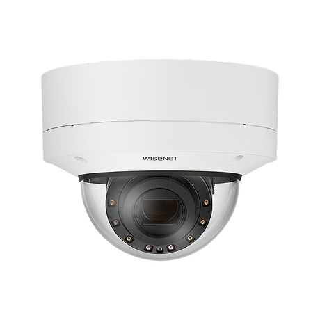 Hanwha VisionHanwha Wisenet 2MP IR Outdoor Vandal Dome AI Camera with 12x Zoom