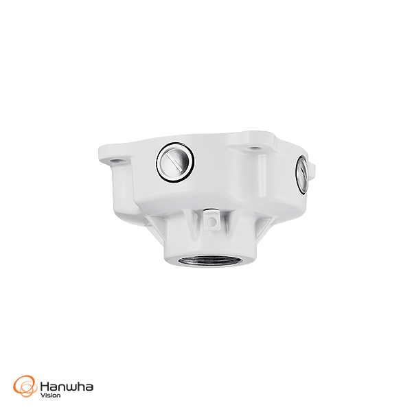 Hanwha Vision Back Box for pendant mount (Ivory), installed with CT-SB ...