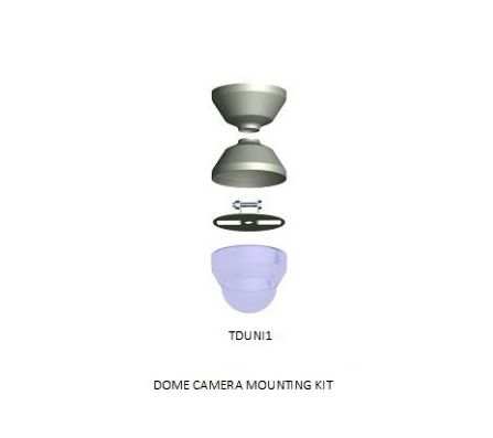 TDUNI1 Mounting Kit in White for CCTV Cameras and Smoke Detectors