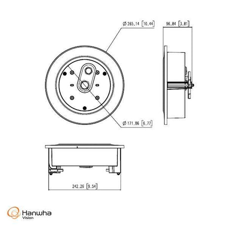 Hanwha VisionHanwha Vision PNM-C16013RVQ Flush Mount Bracket