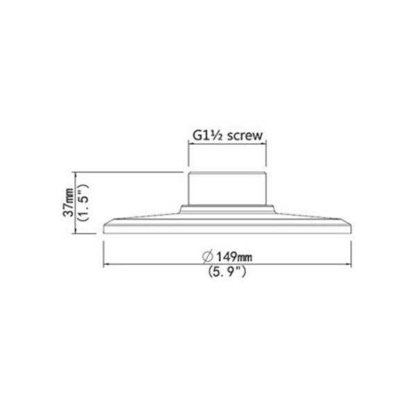 Hanwha VisionIndoor Pendant Mount Flange for O2-IPC3232ER-VS