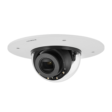 Hanwha VisionWisenet X Plus 2MP Motorised Vari-Focal Internal Recess Mount IR Dome