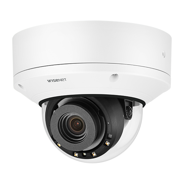 Hanwha VisionWisenet7 X Series 6MP Motorised Vari-Focal Vandal Dome with IR (Powere