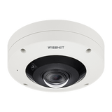 Hanwha VisionWISENET X Series 4K External Vandal-Dome Fisheye with IR and M12 Conne