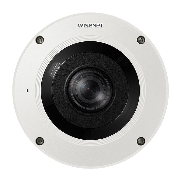 Hanwha VisionWISENET X Series 4K External Vandal-Dome Fisheye with IR and M12 Conne