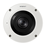 Hanwha VisionWISENET X Series 4K External Vandal-Dome Fisheye with IR and M12 Conne