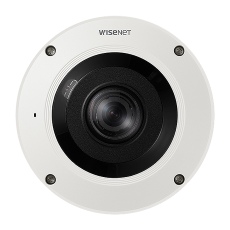 Hanwha VisionWISENET X Series 4K External Vandal-Dome Fisheye with IR and M12 Conne