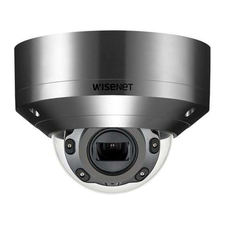 Hanwha VisionWISENET X Series 2MP H.265 NW IR Vandal Dome Camera with Motorized Var