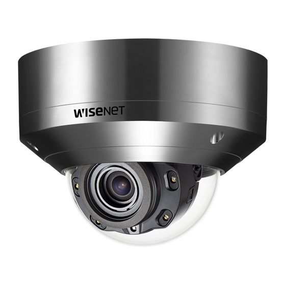 Hanwha VisionWisenet X Series 5MP H.265 NW IR Vandal Dome Camera with Motorized Var